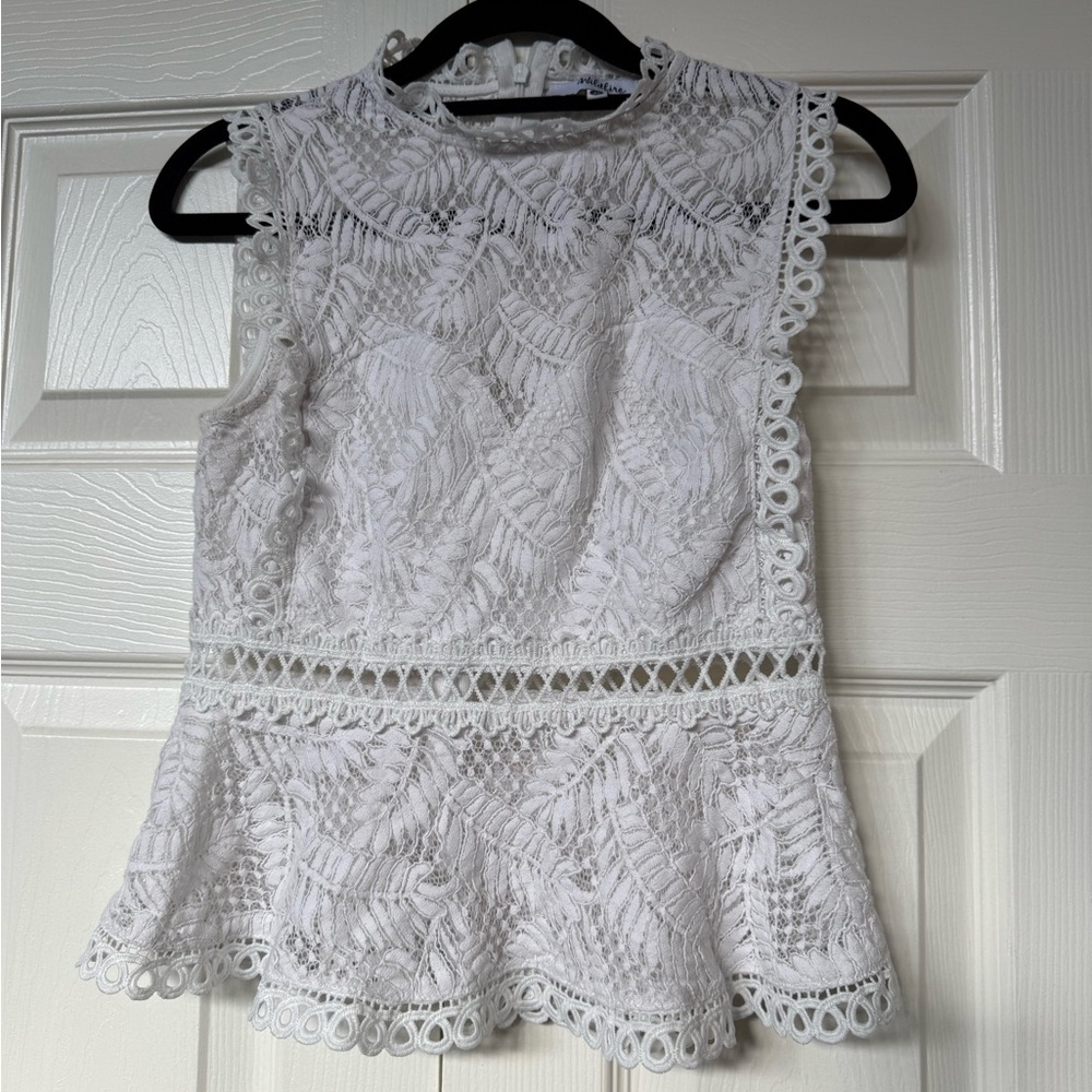 Wildfire White Lace Top